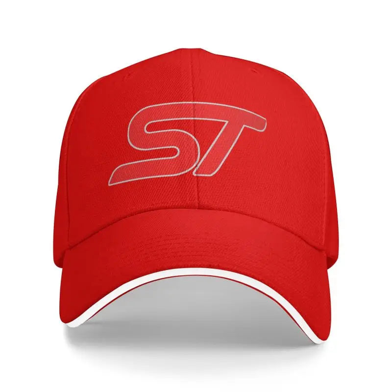 ST Logo Print Baseball Cap Outdoor Travel Sports Adjustable Snapback Cap