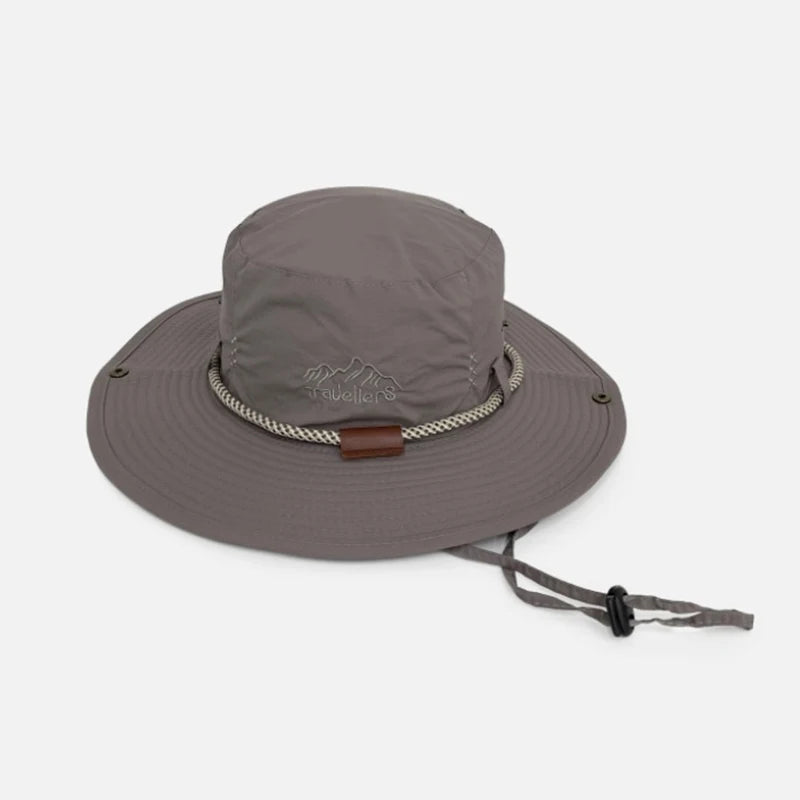 Summer Bucket Hat Men Women Sunscreen Fishing Hat Outdoor Size 55-59cm