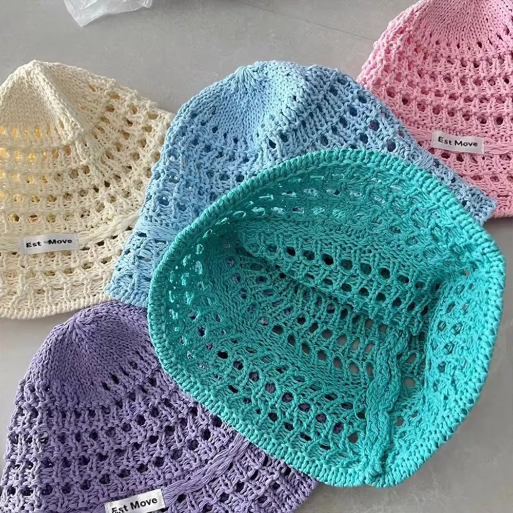 Summer Hollow Crochet Beach Bucket Hat