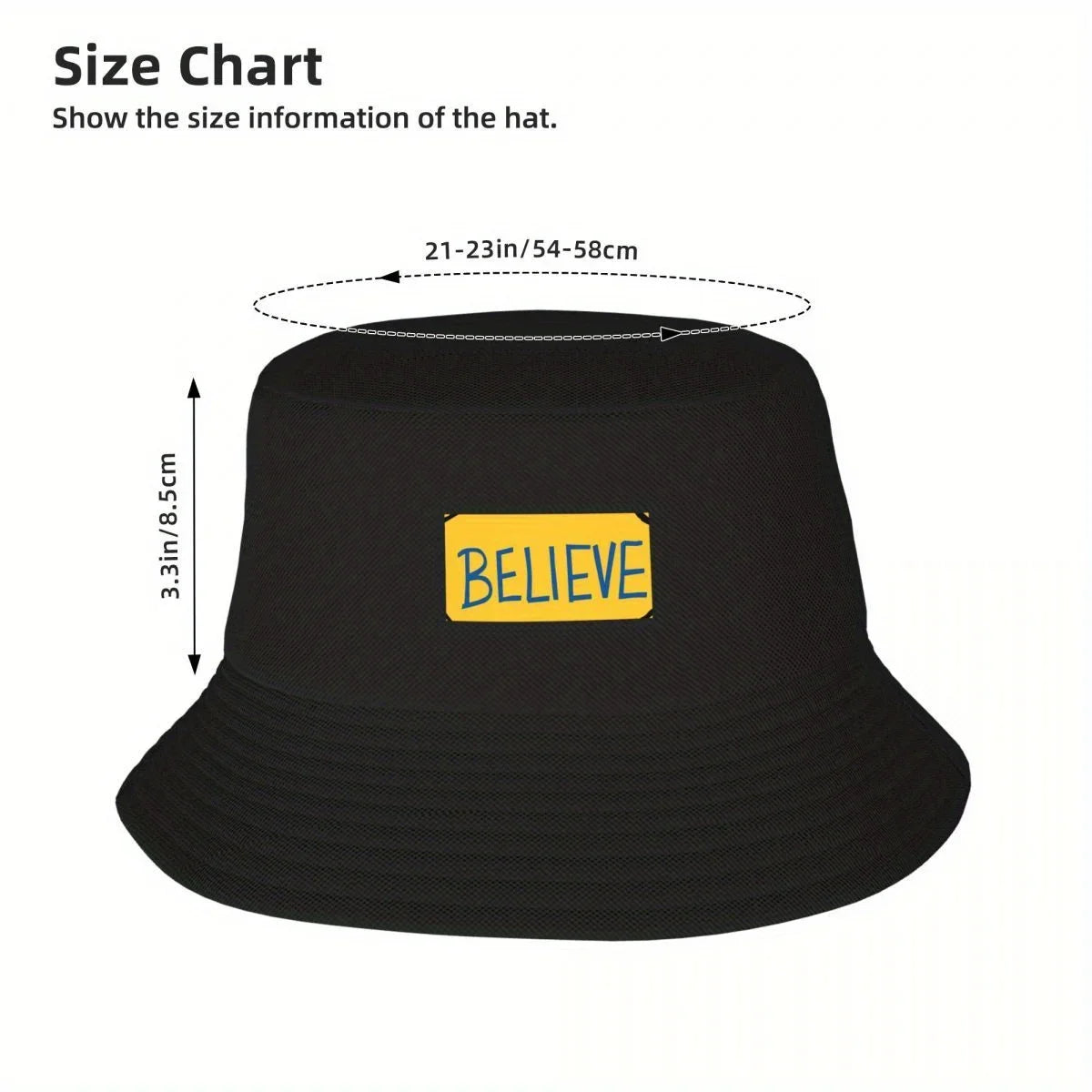 Believe 2026 Fluffy Custom Streetwear Bucket Hat