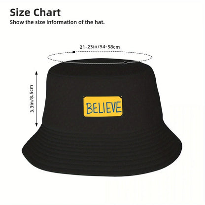 Believe 2026 Fluffy Custom Streetwear Bucket Hat