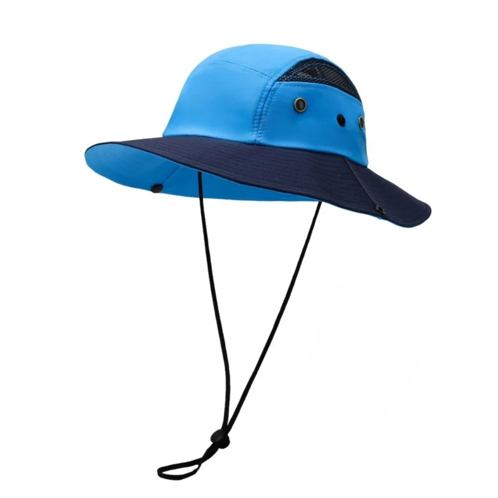 Foldable Wide Brim Quick-Dry UV Protection Bucket Hat