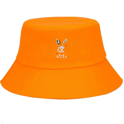 Graffiti Rabbit Cotton Bucket Hat