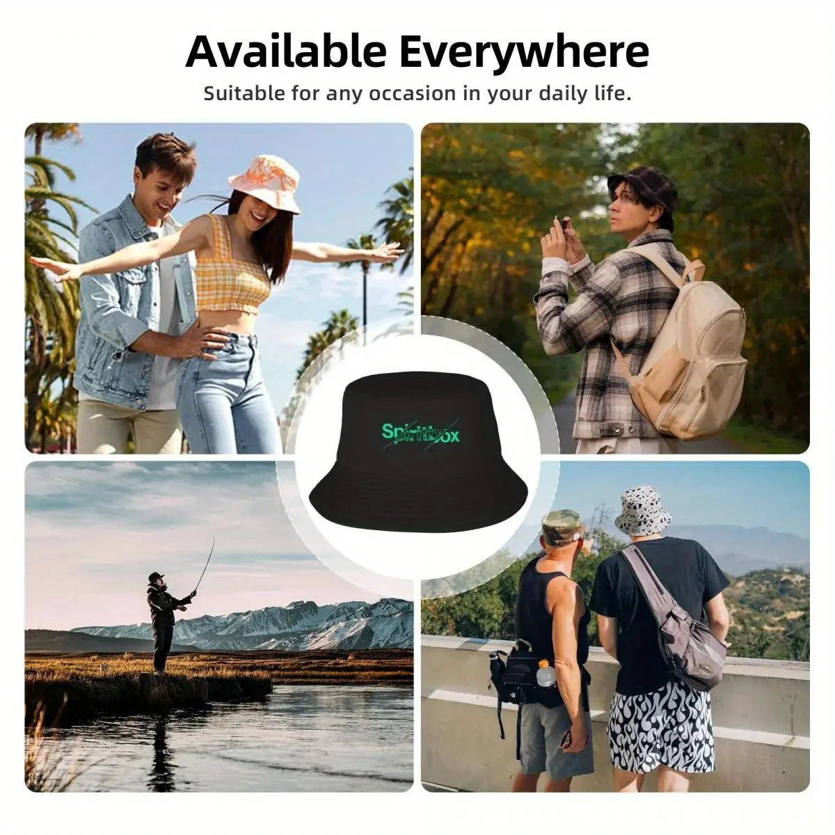 New Est Spiritbox New Logo Bucket Hat Wear Anime