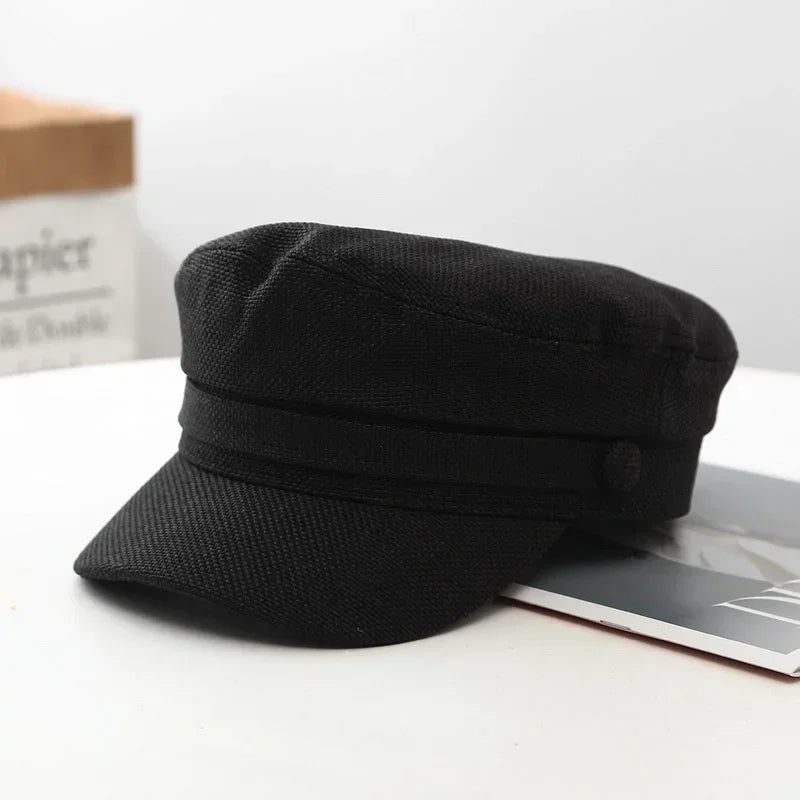Spring And Summer Celebrity Beret Navy Hat Autumn And Winter