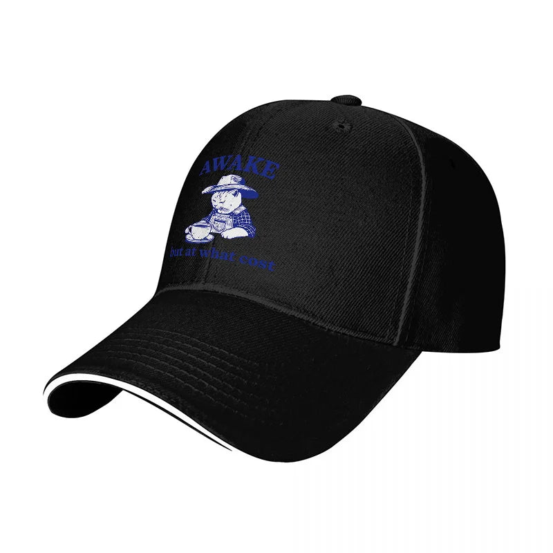 Awake But At What Cost Baseball Cap