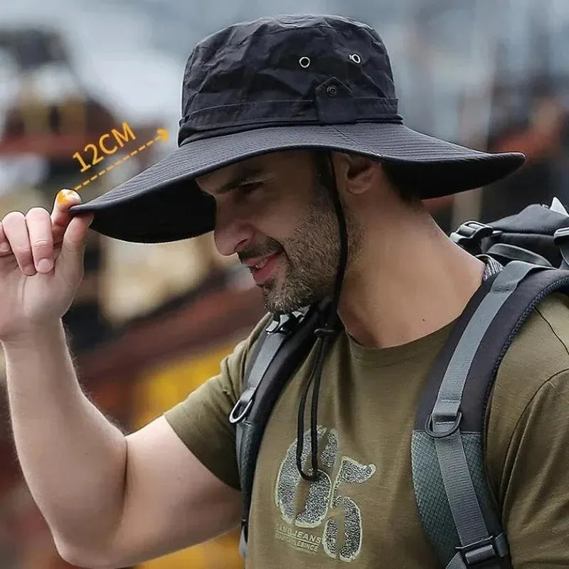 Breathable Mesh Anti-UV Outdoor Fishing Bucket Hat
