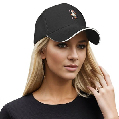 Spooky Season Ghost Pumpkin Baseball Cap