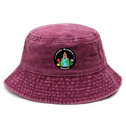 Custom Washed Cotton Bucket Hat Beach Vacation Style