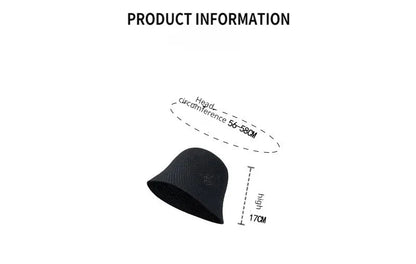 Hat Spring Summer Hollow Thin Folding Bucket Hat