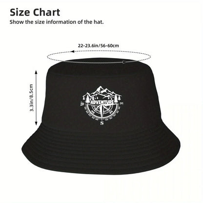 Mountain Adventure Compass Outdoor Bucket Hat