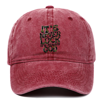 Camouflage Letter Outdoor Baseball Cap