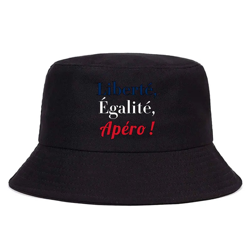 Liberté Égalité Apéro Reversible Bucket Hat Unisex