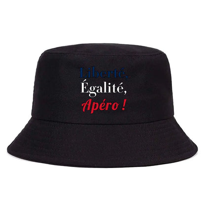 Liberté Égalité Apéro Reversible Bucket Hat Unisex