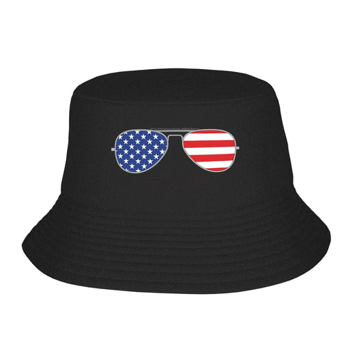 Top Gun Classic Vintage Aviator Stars Bucket Hat