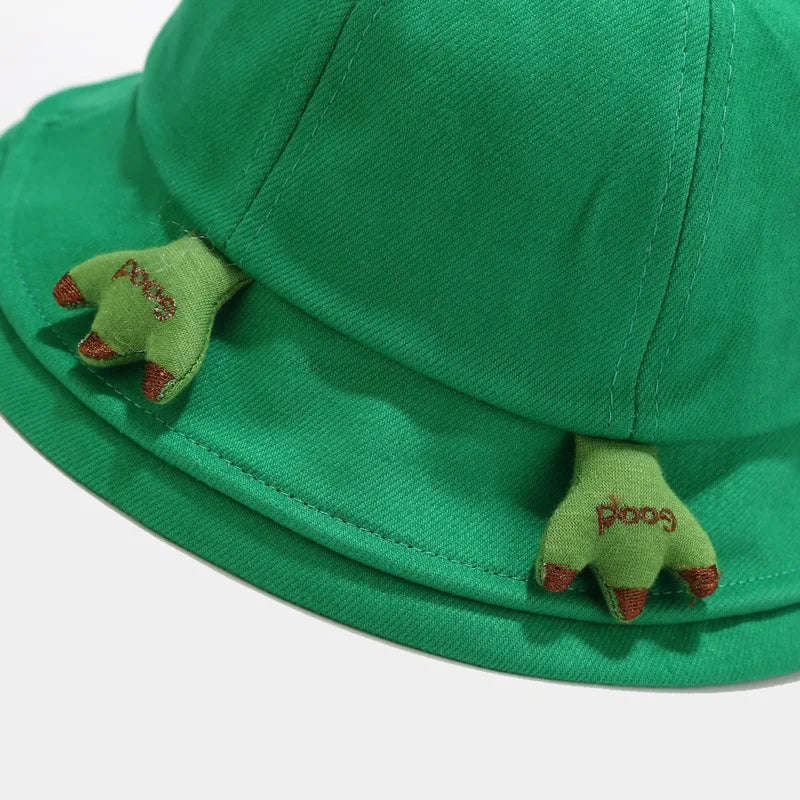 Cotton Cartoon Lovely Frog Bucket Hat
