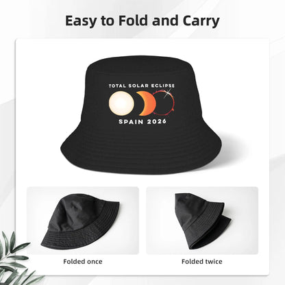 Spain Total Solar Eclipse 2026 Bucket Hat