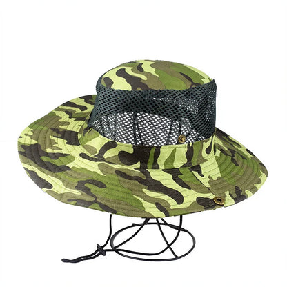 Foldable Mesh Wide Brim Fishing Bucket Hat