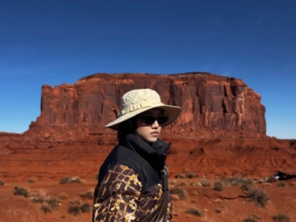 Lace-Up Nylon Couple Sun Protection Bucket Hat