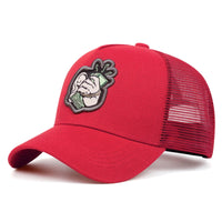 Red Curved Mesh