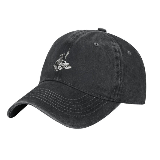 Distressed Denim Outdoor Baseball Cap