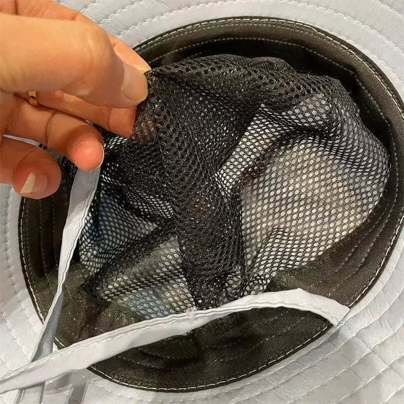 Kids Quick-Dry Mesh Breathable UV Protection Bucket Hat