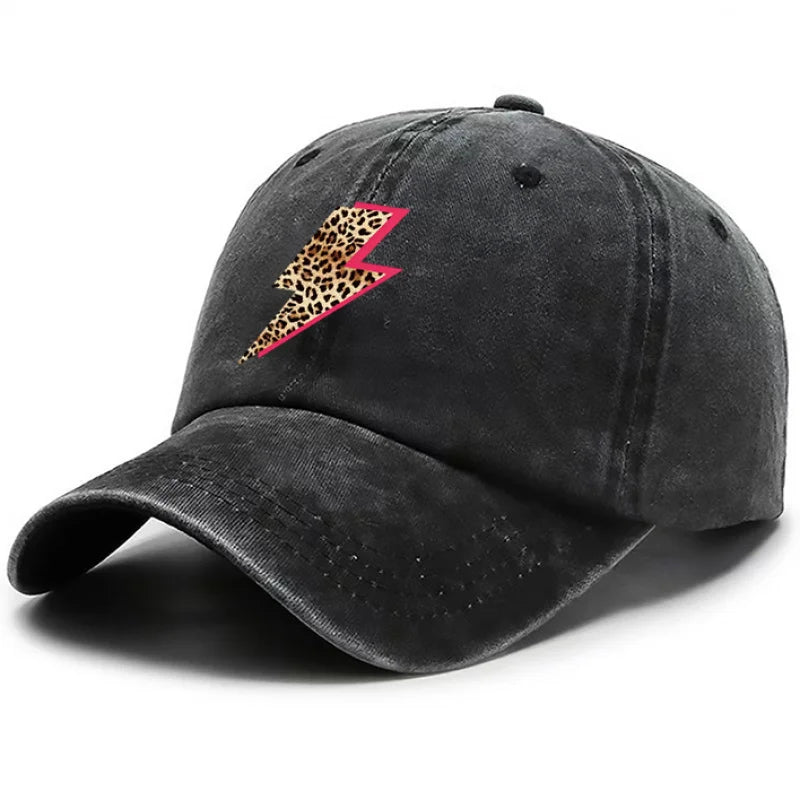 Leopard Lightning Adjustable Baseball Cap