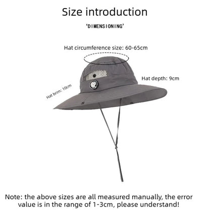 60-65CM Large Size Quick Dry UV Protection Bucket Hat