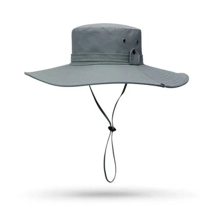 12cm Wide Brim Waterproof UV Protection Bucket Hat