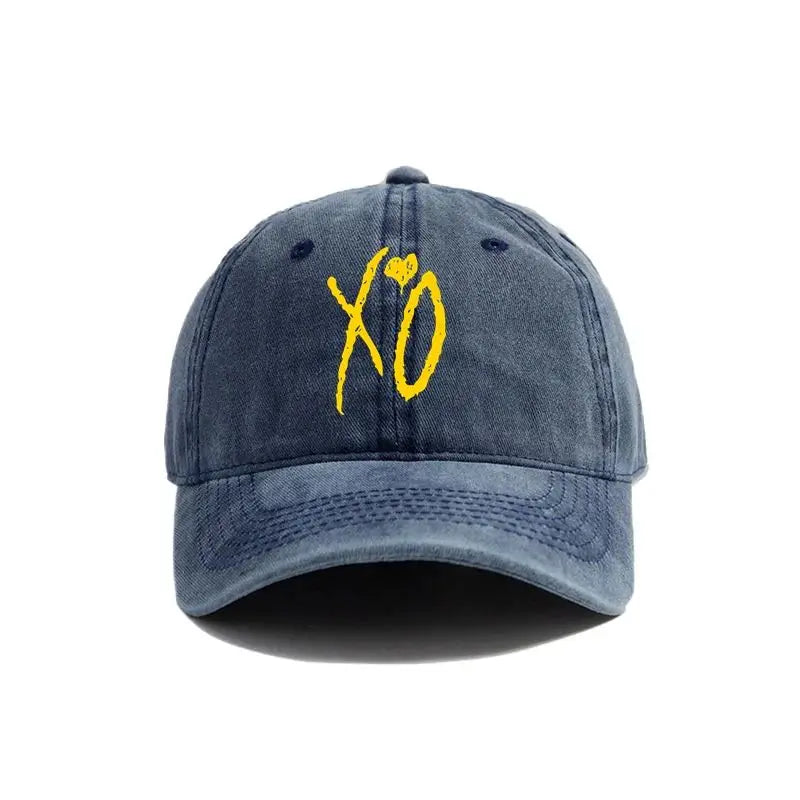 XO The Weekend Baseball Cap Distressed Hats Cap Men Retro Outdoor Summer Adjustable Dad Hat Fashion