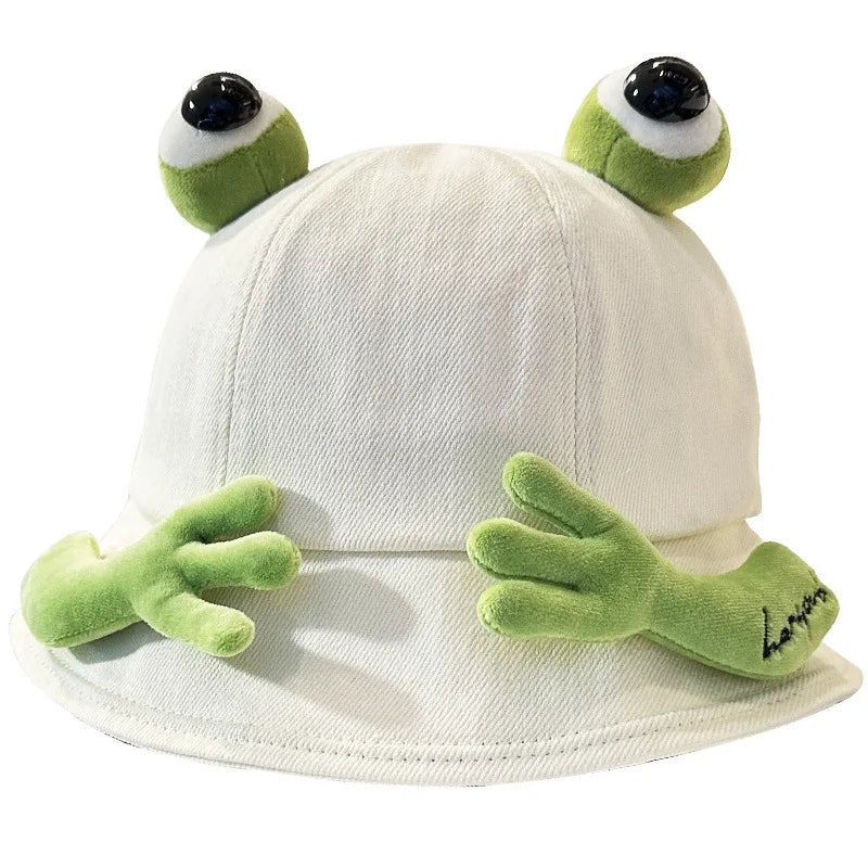 New Cute Big Eyes Frog Bucket Hats Outdoor