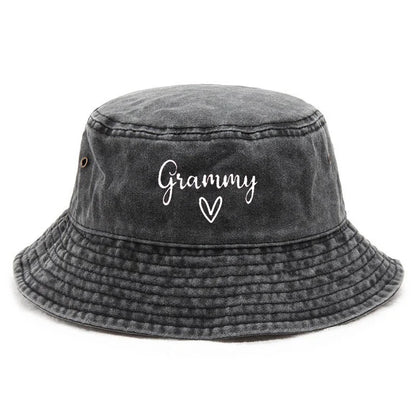 Vintage Music Fan Washed Cotton Bucket Hat