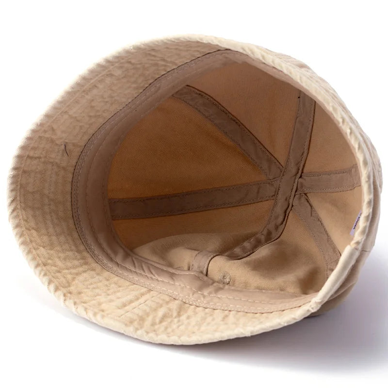 Washed Cotton Short Brim Bucket Hat