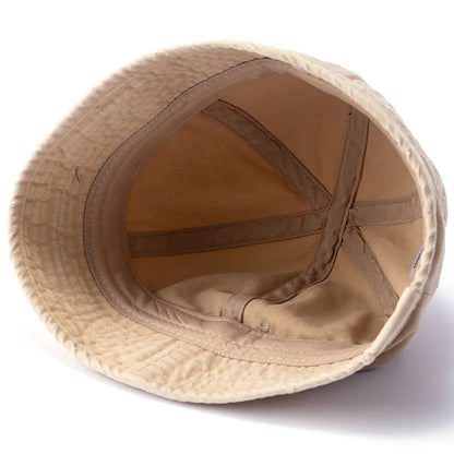 Washed Cotton Short Brim Bucket Hat