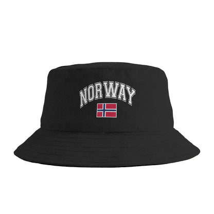 Norway Flag Scandinavia Gift Oslo Norway Bucket Hat