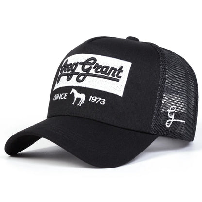 Unisex Since 1973 Letter Embroidery Baseball Net Caps Adjustable