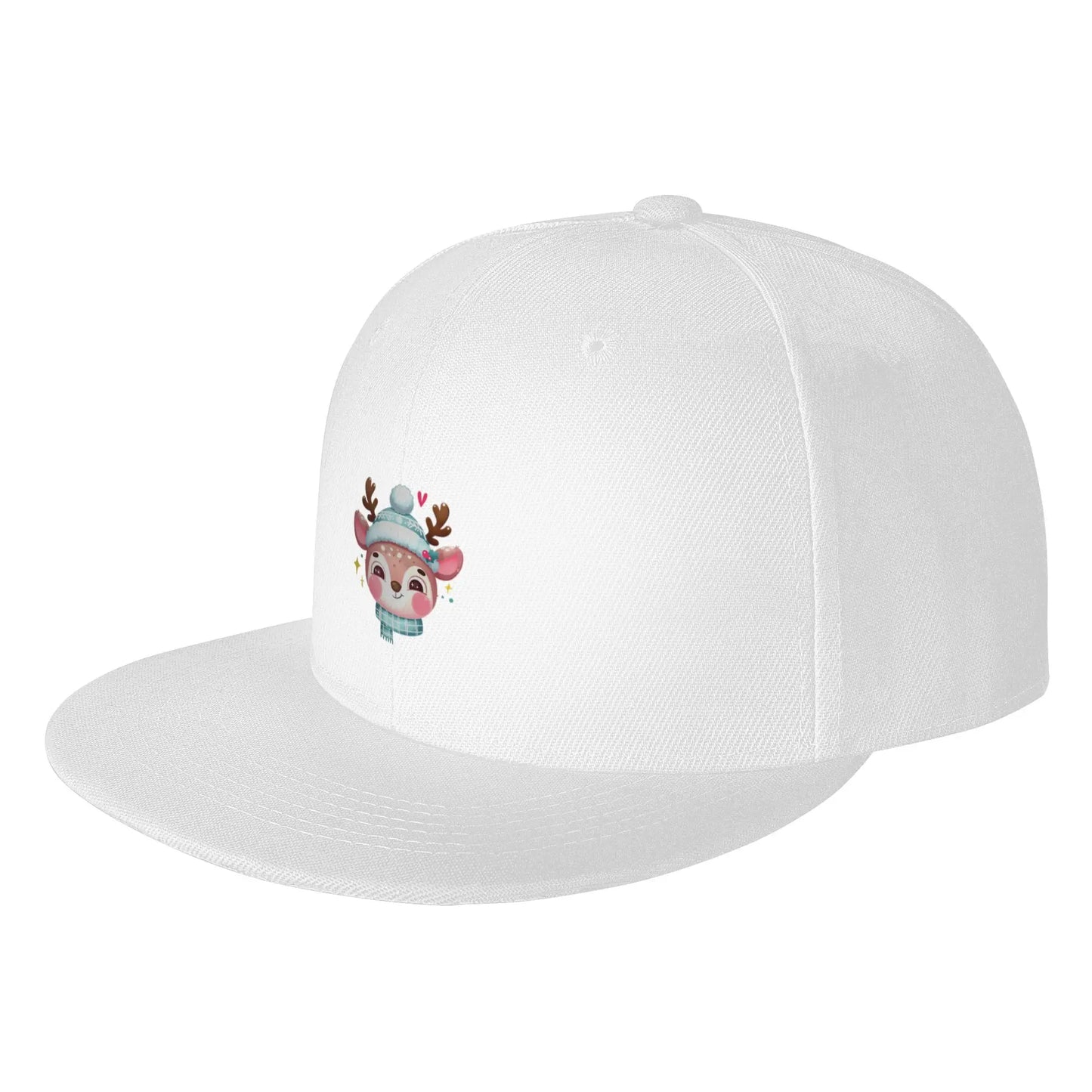 Winter Glow Reindeer Snapback Cap