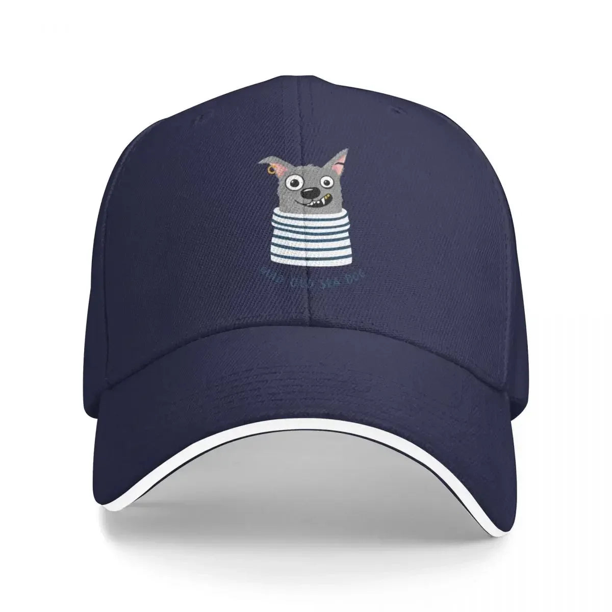 Cute Mad Old Sea Dog Baseball Cap