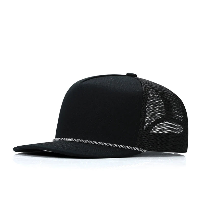 Custom Logo Breathable Mesh Trucker Snapback Cap