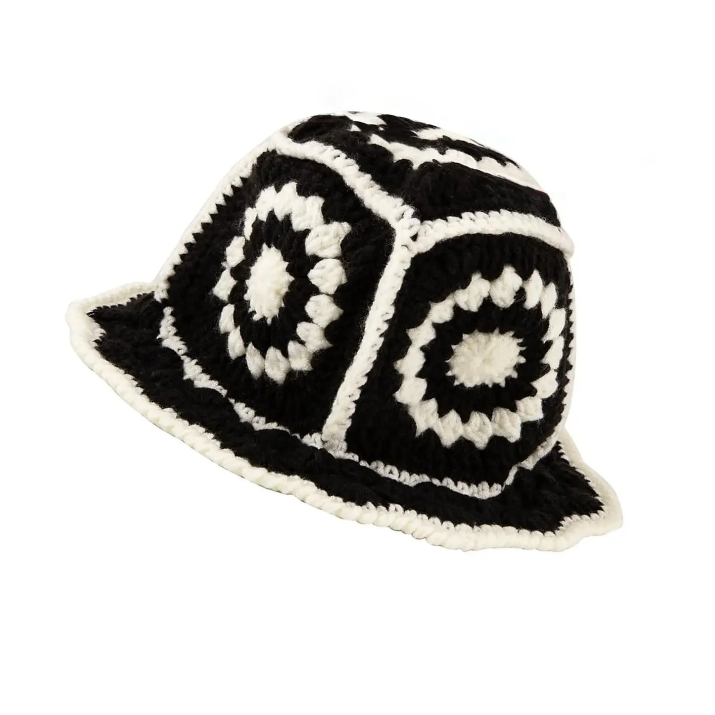 Women's Hollow Flower Crochet Bucket Hat