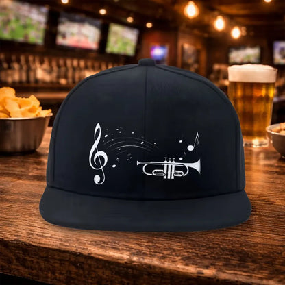 Small Music Note Duckbill Snapback Cap Hat