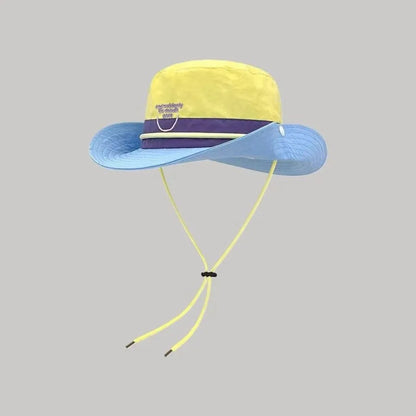 Retro Dopamine Color Lightweight Quick-Dry Bucket Hat