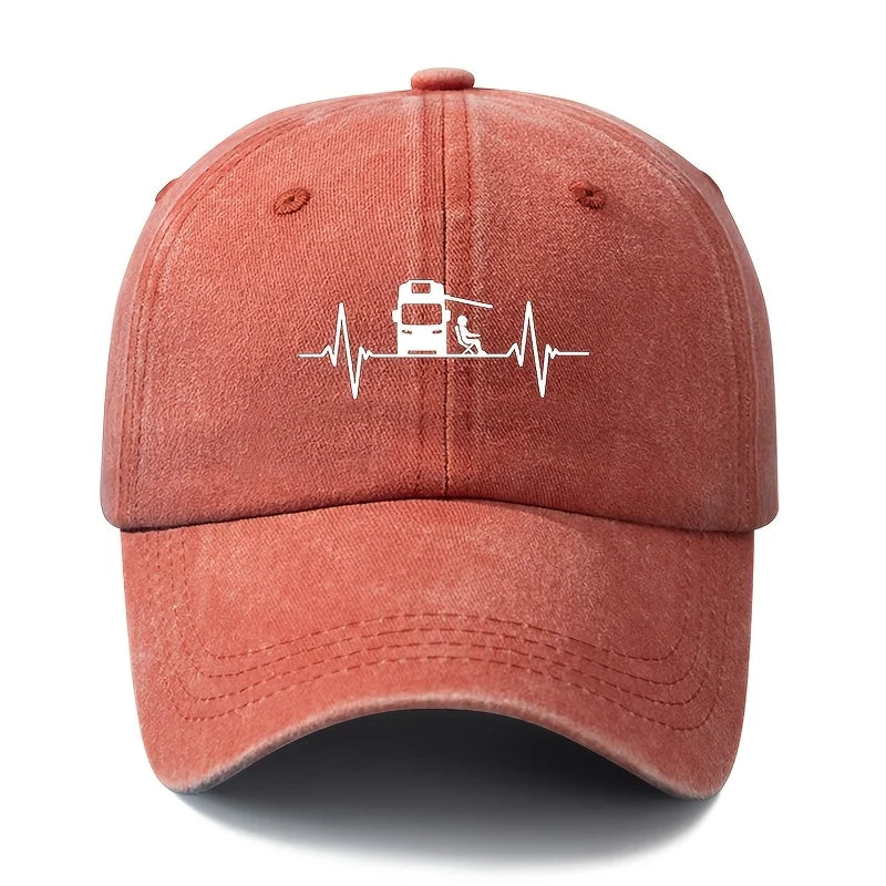 Classic Retro Washed Printed Baseball Cap