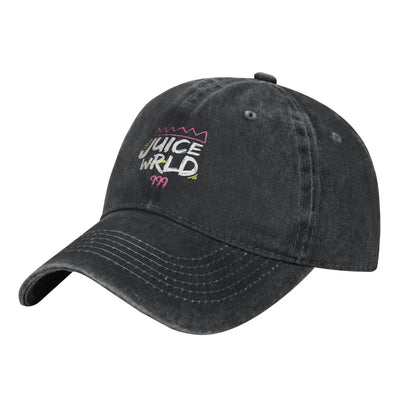 Juice Wrld Distressed Denim Washed Baseball Cap