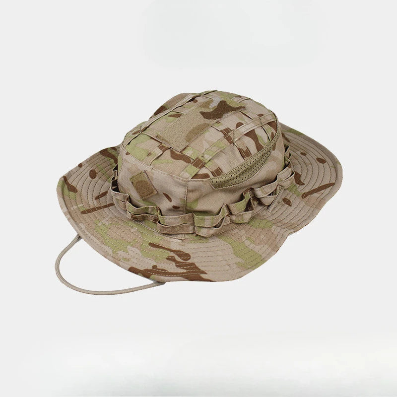 Tactical Square Pocket Outdoor Fishing Bucket Hat
