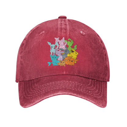 Pokemon Eevee Evolutions Casual Trucker Baseball Cap