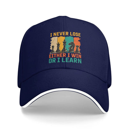 I Win Or I Learn Baseball Cap