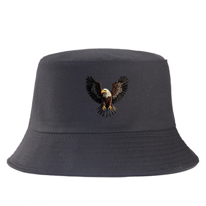 Eagle Print Cotton Bucket Hat