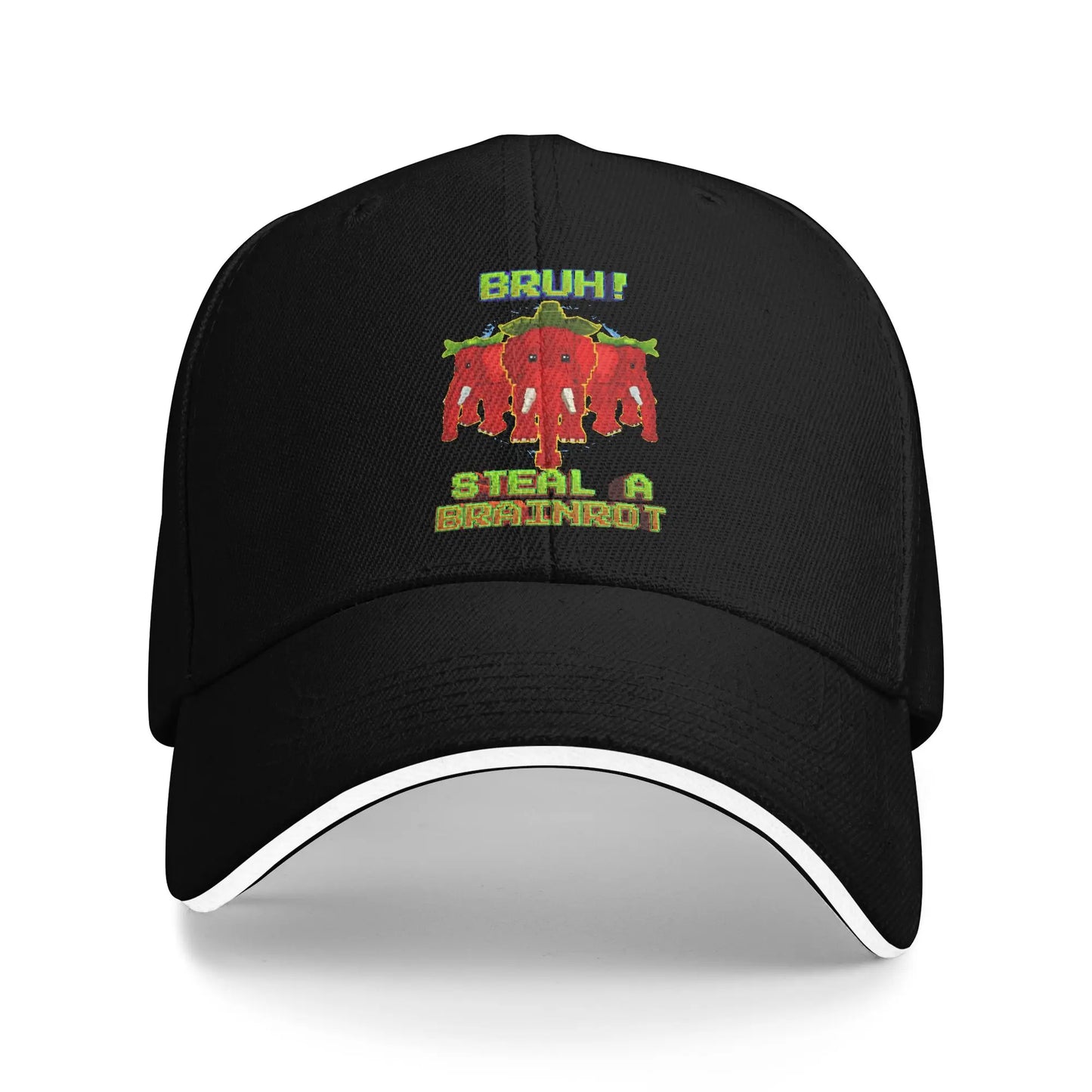Bruh Ketupat Kepat Funny Brainrot Steal Baseball Caps