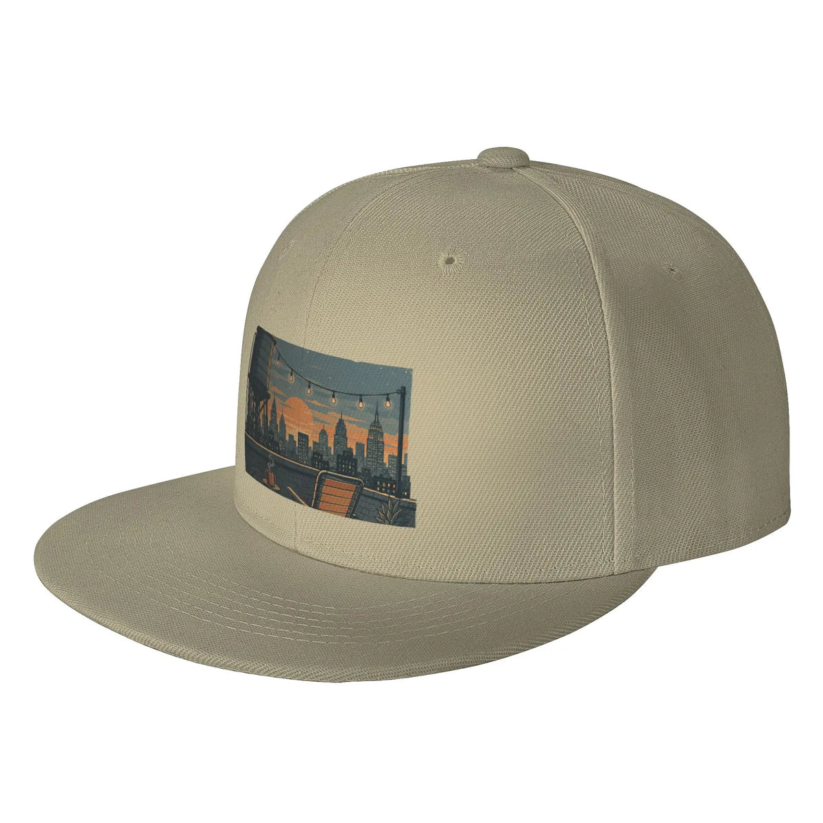 Rooftop Urban Evening Escape Snapback Cap